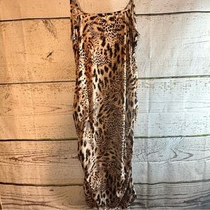 JOLIE AND JOY LEOPARD PRINT DRESS 3X